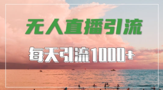 抖音快手视频号全平台通用，无人直播引流法，超暴力引流1000+高质量精准创业粉【揭秘】-千优网创