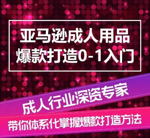 亚马逊成人用品爆款打造0-1入门,系统化讲解亚马逊成人用品爆款打造的流程-千优网创