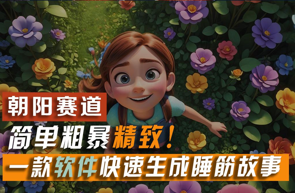 利用一款软件5分钟一条爆款睡筋故事，简单粗暴精致！小白月入2w+-千优网创