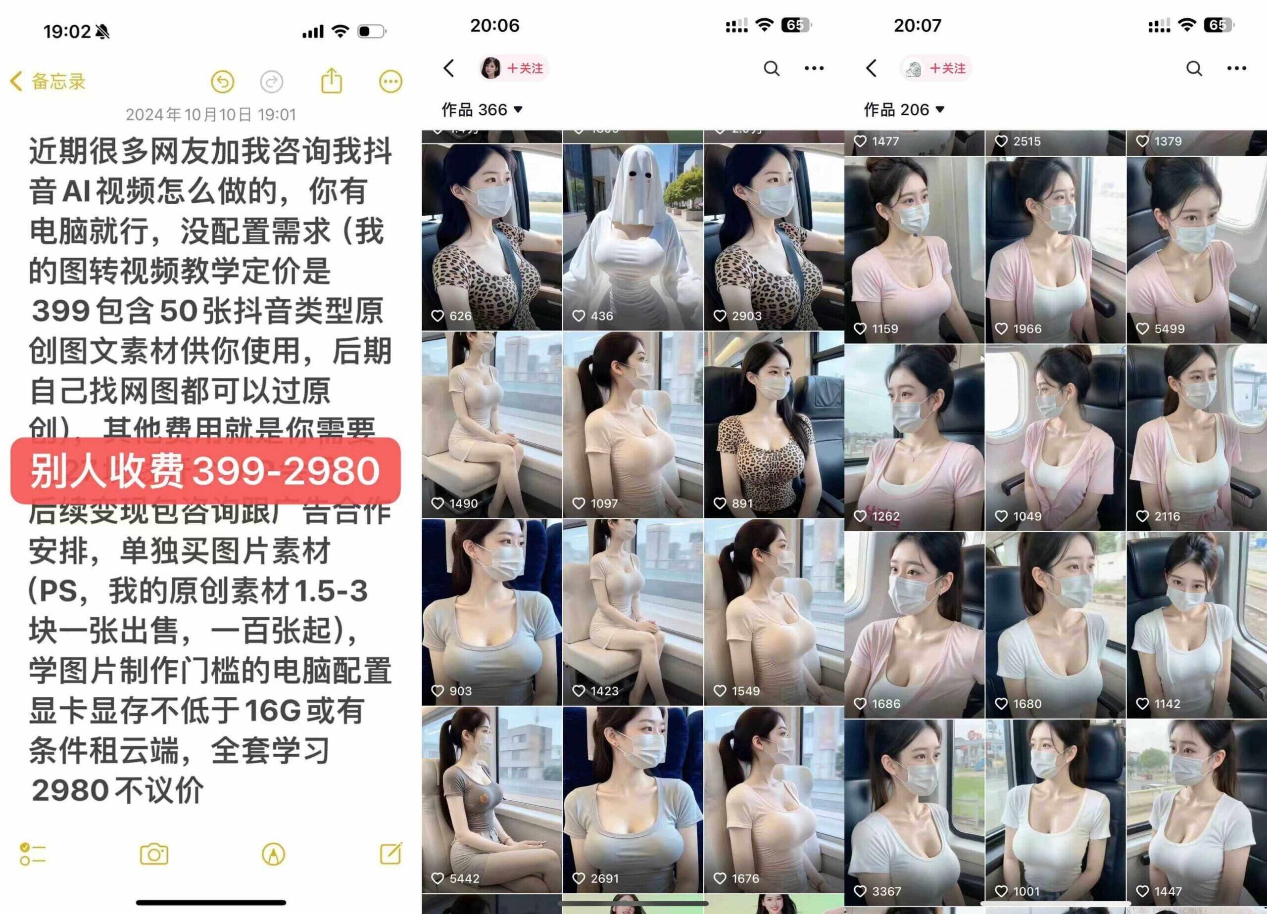 云天AI美女号5.0，爆火高点赞颜值涨粉赛道-千优网创