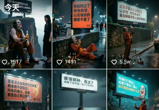 一条视频竟然15W赞！用AI制作小丑自嘲扎心文案视频，当下非常火爆的短视频流量神器-千优网创