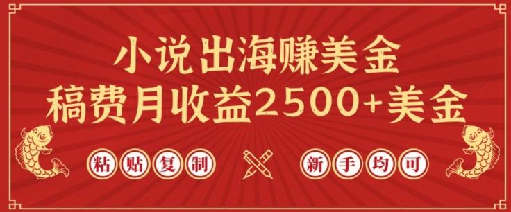 小说出海赚美金，稿费月收益2500+美金，仅需chatgpt粘贴复制，新手也能玩转【揭秘】-千优网创
