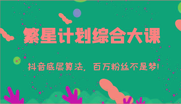 2024繁星计划综合大课:抖音底层算法,百万粉丝不是梦!(77节)-千优网创