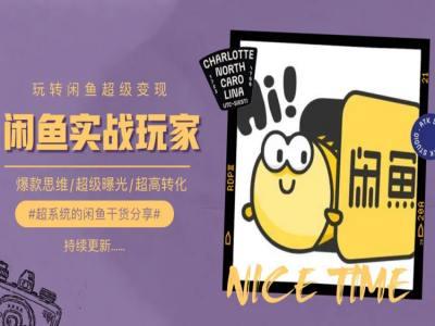 手把手教你0到1系统玩转闲鱼变现,爆款思维/超级曝光/超高转化-千优网创