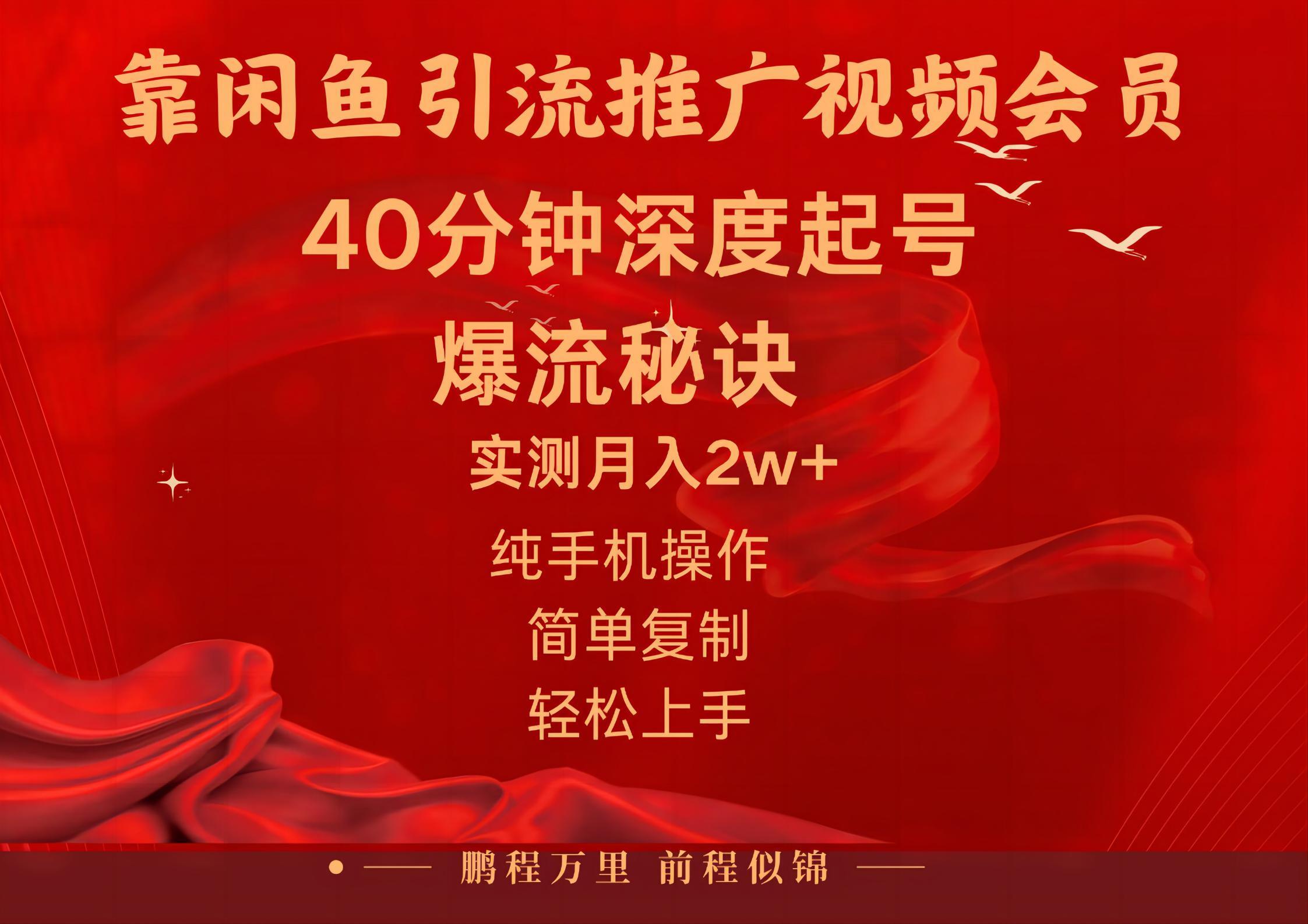 闲鱼暴力引流推广视频会员，能做到日入2W+，操作简单-千优网创
