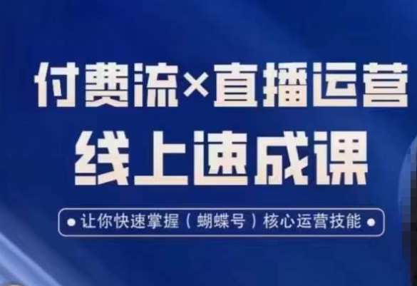 视频号付费流实操课程，付费流✖️直播运营速成课，让你快速掌握视频号核心运营技能-千优网创