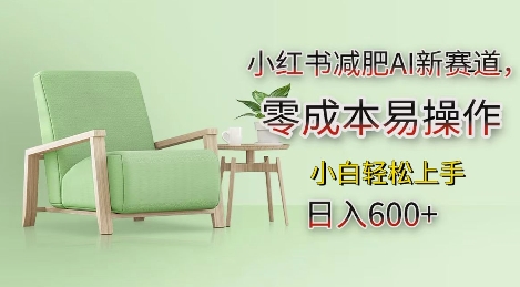 小红书减肥AI新赛道，零成本易操作，日入多张，小白轻松上手【揭秘】-千优网创