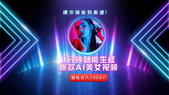 2025年最强副业:用AI做短视频,从零开始打造爆款账号!-千优网创