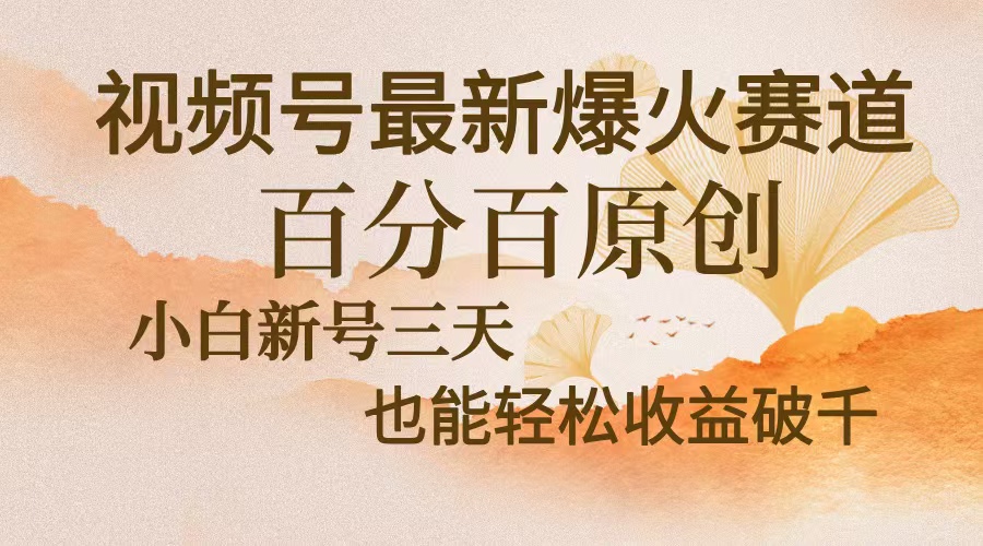 视频号最新爆火赛道,中老年粉深信不疑,百分百原创,新号三天收益轻松...-千优网创