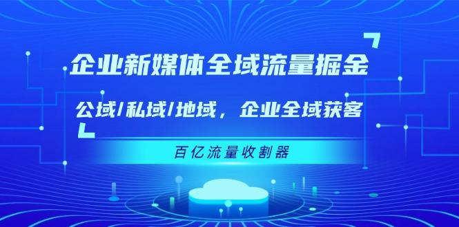 企业 新媒体 全域流量掘金：公域/私域/地域 企业全域获客 百亿流量 收割器-千优网创